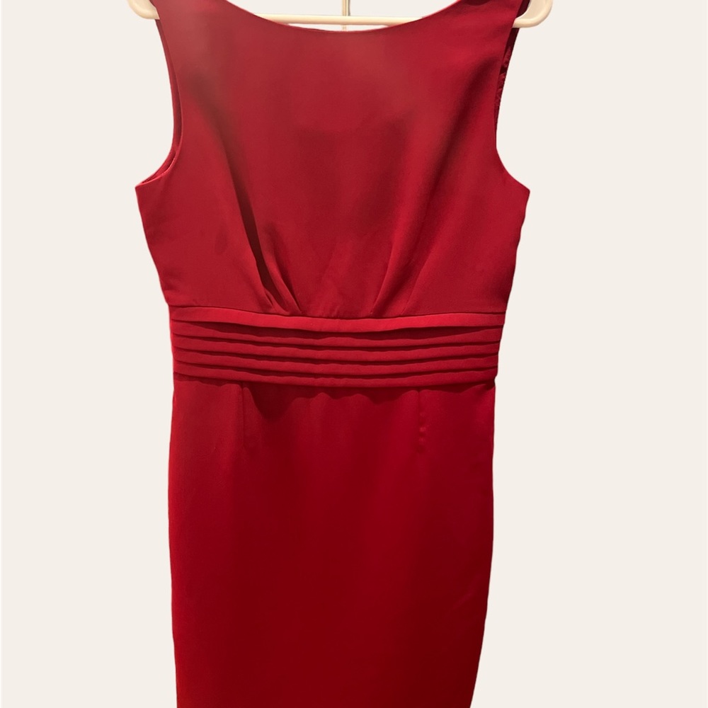 Cocktail red dress. BR. Size 8. Barely worn